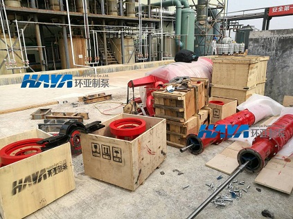 江西“贛(gàn)州”項(xiàng)目用幹式(shì)電機深井消防(fáng)泵安裝調試完畢(圖1)